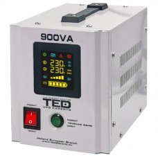 ИБП с правильной синусоидой под внешнюю АКБ 12В ток заряда 10А PSW-Ted-900VA (PSU-500W) микс 12V/24V