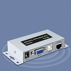 Vga kvm экстендер (удлинитель) 100 м dtech dt-7044 2n