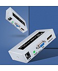 Конвертер (перетворювач) сигналу VGA в HDMI Dtech DT-7004B Сірий