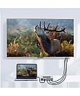 Конвертер (перетворювач) сигналу AV в HDMI HD Dtech DT-7005A Сірий