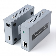 Комплект hdmi удлинитель ip с ir по ethernet кабелю utp dtech dt-7043