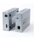 Комплект HDMI подовжувач IP з IR по Ethernet кабелю UTP Dtech DT-7043