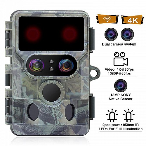 Камера фотопастка 60MP/4K із підтримкою WiFi Redleaf DTC10