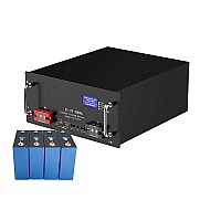 Аккумуляторная батарея lifepo4 51,2В 300Ач bms200a со встроенным ЖК-дисплеем