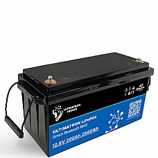 Аккумуляторная батарея lifepo4 ultimatron ubl-12-200-pro 12.8v 200ah с поддержкой bluetooth и интегрированной bms