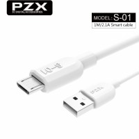 Кабель pzx s-01, micro-usb, a 2.1, white, довжина 2м