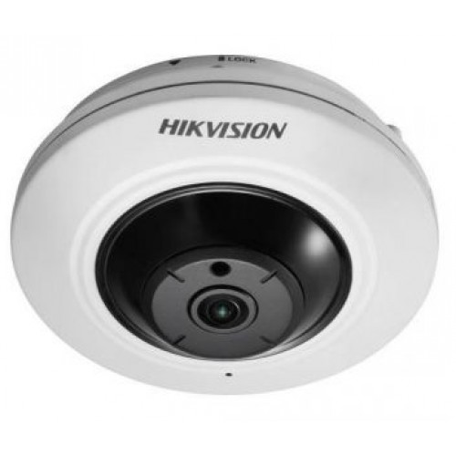 5Мп Fisheye IP видеокамера Hikvision с функциями IVS и детектором лиц DS-2CD2955FWD-I (1.05 мм)