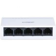 Комутатор 5 портів некерований dahua dahua dh-pfs3005-5et-l l2