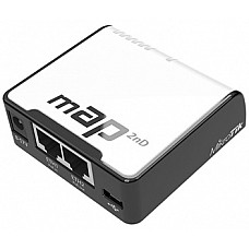 2.4ghz wi-fi точка доступа с 2-портами ethernet для домашнего использования mikrotik mikrotik map (rbmap2nd)