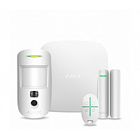 Комплект охранной сигнализации ajax starterkit cam plus (белый)