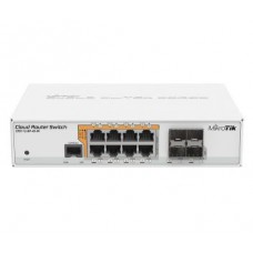 8-портовый управляемый poe коммутатор mikrotik mikrotik crs112-8p-4s-in