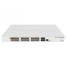 24-портовый управляемый коммутатор mikrotik mikrotik crs328-24p-4s+rm