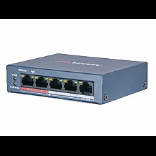 4-портовый poe коммутатор hikvision hikvision ds-3e0105p-e/m(b)