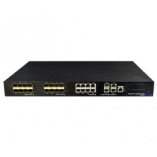 24-портовый ethernet/fiber гибридный коммутатор utepo utp7524ge-16gf8gt