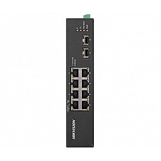 8-портовый неуправляемый poe коммутатор hikvision hikvision ds-3t0510hp-e/hs