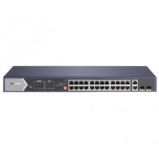 24-портовый неуправляемый hi-poe коммутатор hikvision hikvision ds-3e0528hp-e