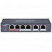4-канальный Ethernet неуправляемый POE Hikvision DS-3E0106P-E/M