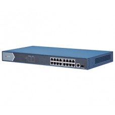 16-портовый гигабитный неуправляемый poe hikvision ds-3e0518p-e