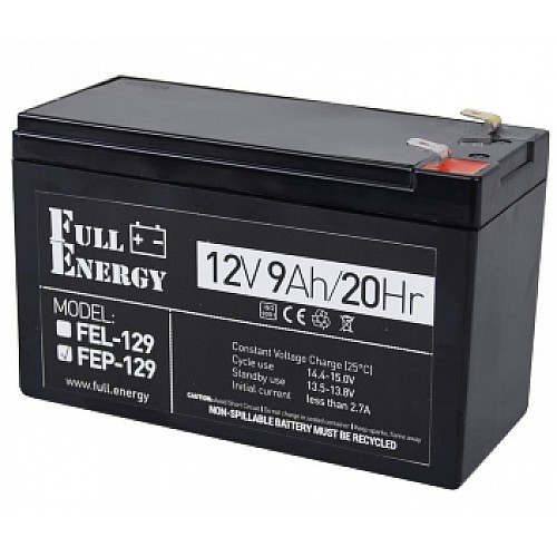 Аккумулятор 12В 9 Ач для ИБП Full Energy Full Energy FEP-129