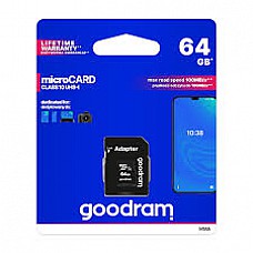 Карта памяти goodram 64 gb microsdxc class 10 uhs-i + sd adapter