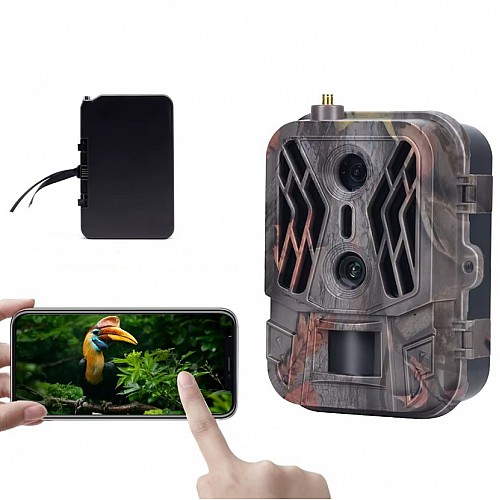 4G 4K камера-фотоловушка с двумя объективами и ночным видением 940nm Suntek HC-950Pro