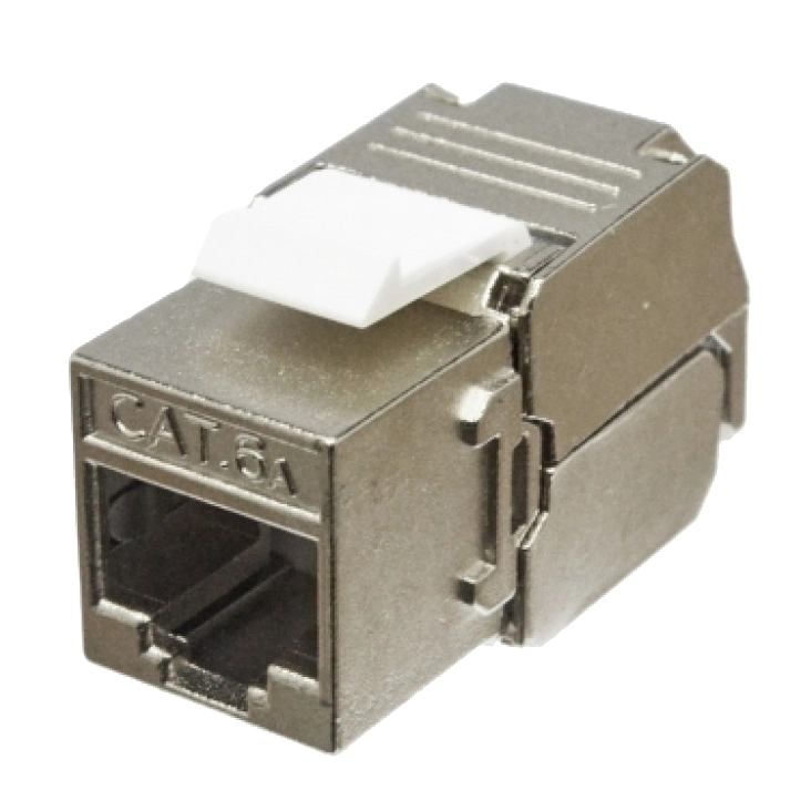 Модуль keystone rj45 stp, кат. 6a, slim l&w lw lw-kj6a-03-c6a