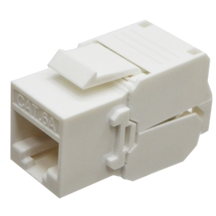 Модуль keystone rj45 utp, кат. 6a, безінструментний, slim l&w lw lw-kj6a-04-c6a