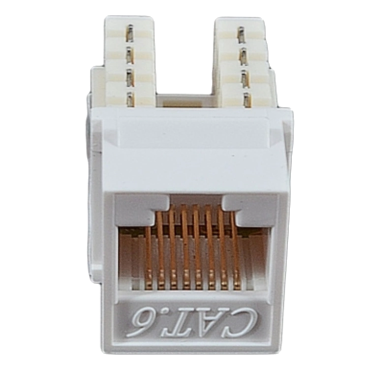 Модуль keystone rj45 utp, кат. 6, 110, slim, w - 16.6 мм, білий epnew epnew 6ktvm-u0wh