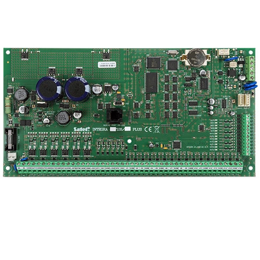 Плата приймально-контрольного приладу від 16 до 128 зон та виходів satel integra 128 plus