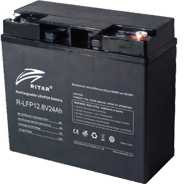 Батарея з системою підігріву ritar ritar r-lfp12.8v24ah