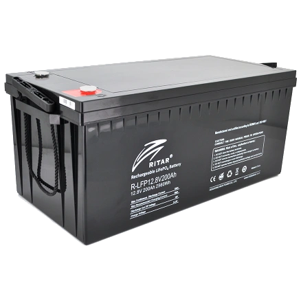 Літієва акумуляторна батарея ritar ritar r-lfp12.8v200ah 12.8В 200А•ч 200А