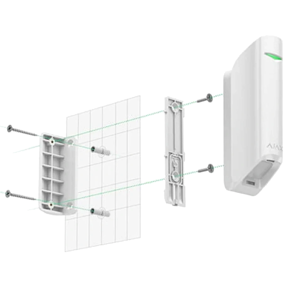Крепежная панель ajax ajax smartbracket motionprotect curtain white