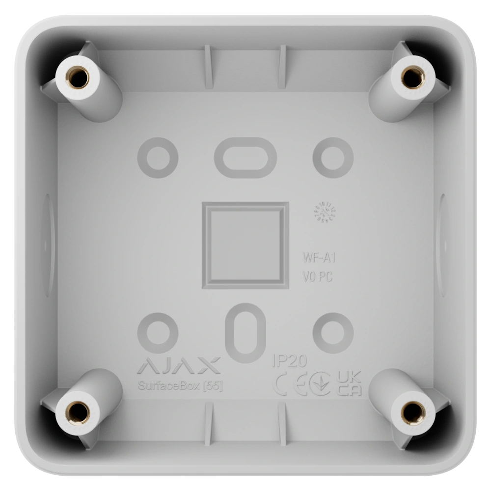 Монтажная коробка ajax ajax surfacemounting box white