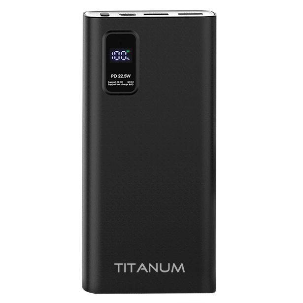 Повербанк videx titanum 727s 20000mah 22.5w black