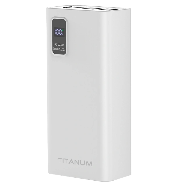 Повербанк videx titanum 728s 30000mah 22.5w white