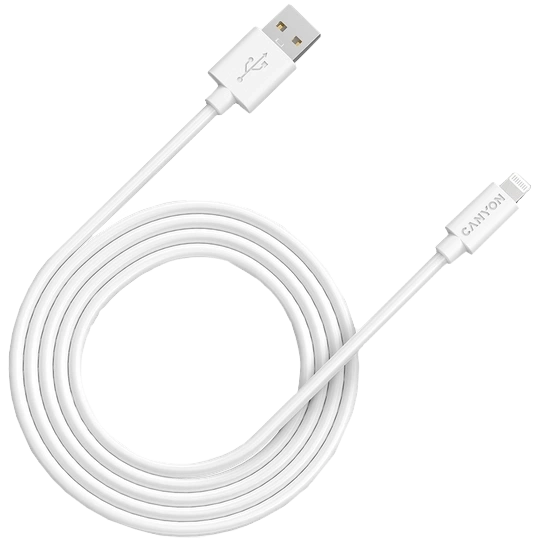 Кабель lightning - usb 2м canyon canyon mfi-12