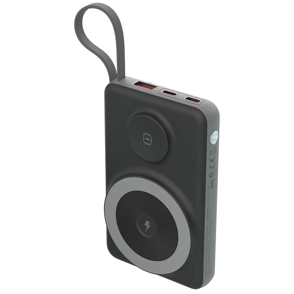 Повербанк choetech choetech b695 10 000мА•ч black с магнитной зарядкой