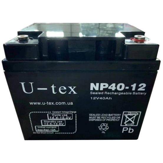 Акумулятор u-tex u-tex 12В / 40 ah