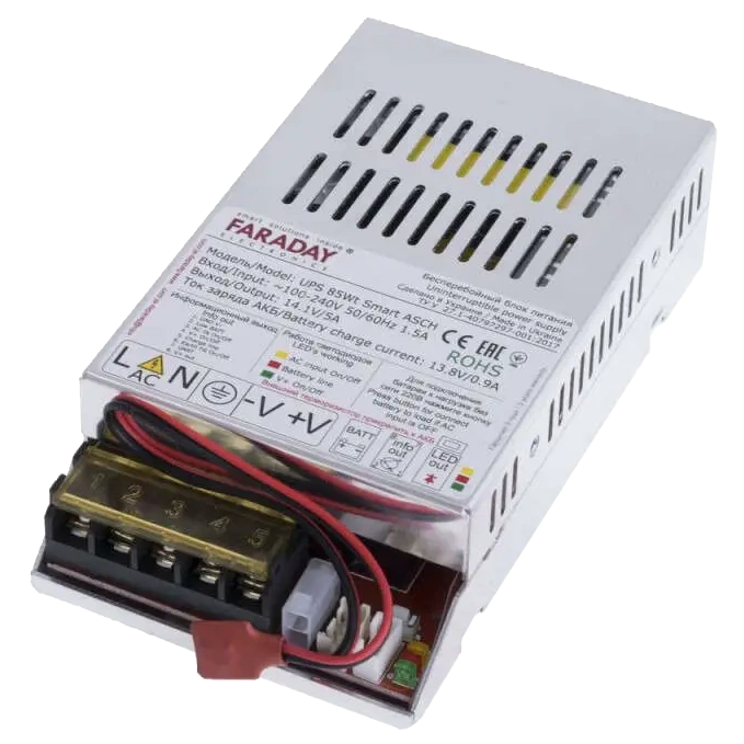 Безперебійний блок живлення 12-18 А●год faraday electronics faraday electronics 85w ups smart asch alu