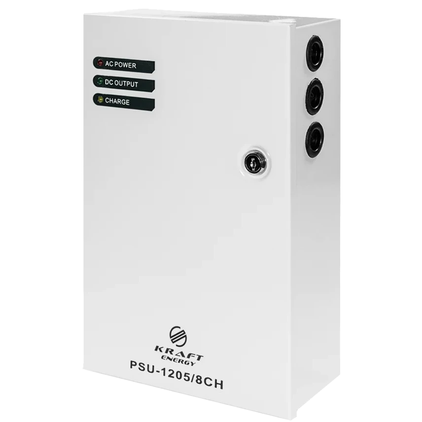 Джерело безперебійного живлення kraft kraft psu-1205/8ch