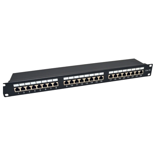 Патч-панель 19″ 24xrj-45 ftp кат. 5e