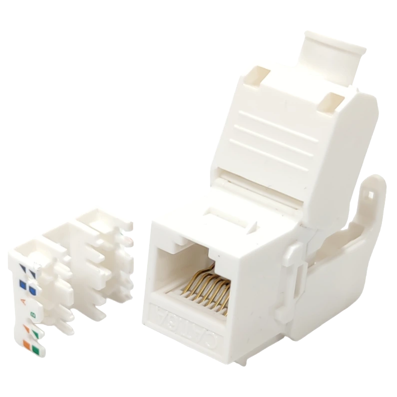 Модуль з'єднувальний безінструментний l&w lw keystone rj45 utp slim