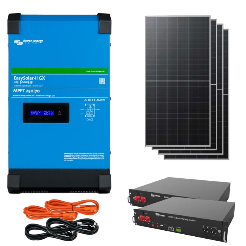 Система автономного живлення victron energy victronenergy + dyness 1 фаза 2,4кВт 4,8кВт•год  2,3кВт
