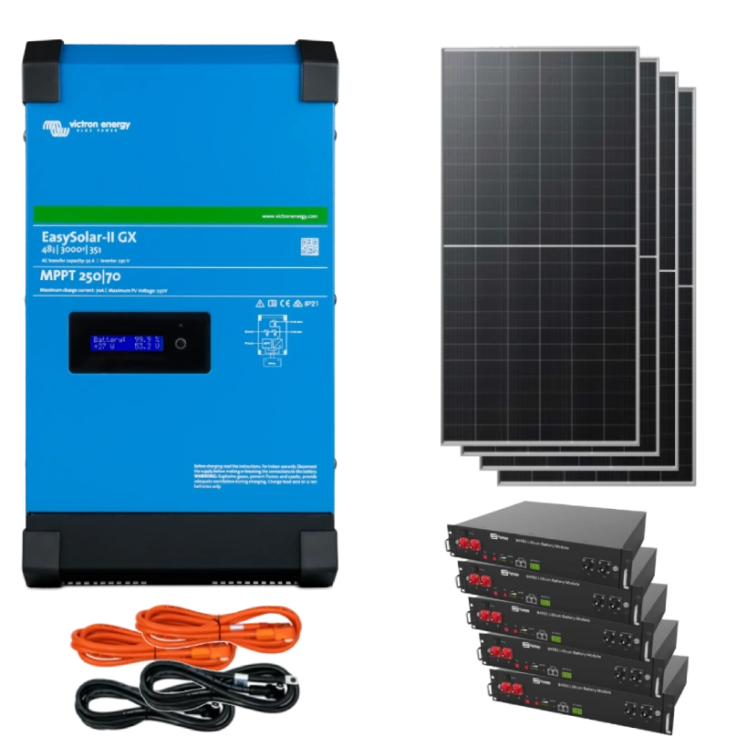 Система автономного живлення victron energy victronenergy + dyness 1 фаза 2,4кВт 12кВт*год 2,3кВт