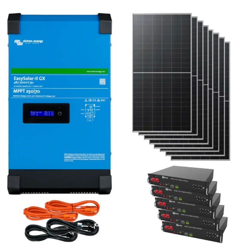Система автономного живлення victron energy victronenergy + dyness 1 фаза 4кВт 12кВт*год 4,6кВт