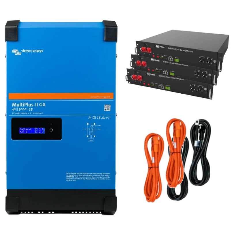 Система автономного живлення victron energy victron energy multiplus-ii + dyness 1 фаза 2.4кВт, 7,2кВт•год