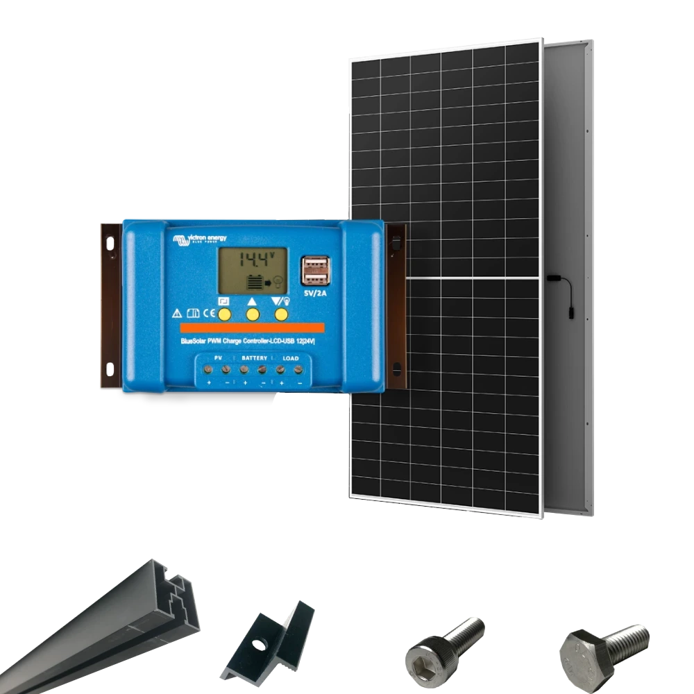 Система автономного живлення однофазна victron energy victron energy bluesolar pwm + aiko g645-mch72dw