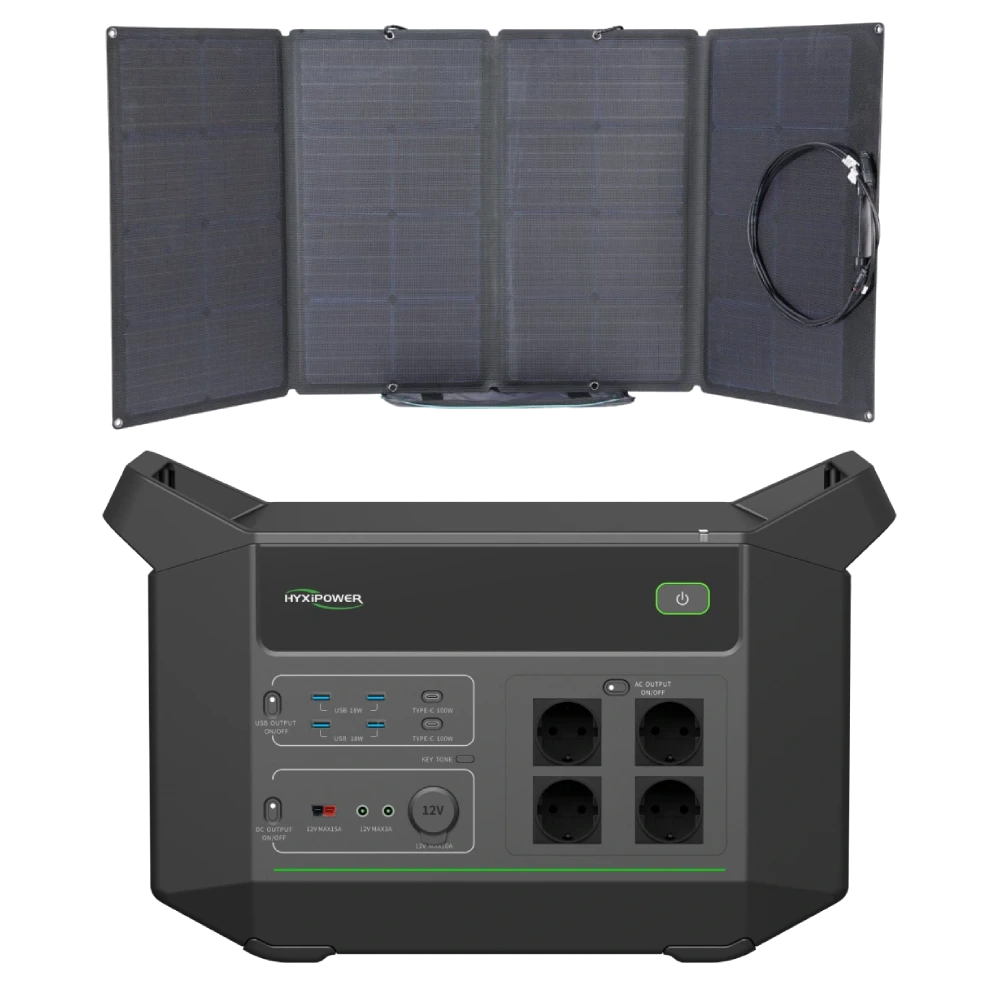 Система автономного живлення однофазна hyxipower hyxipower hyx-ea2000 + ecoflow 160w