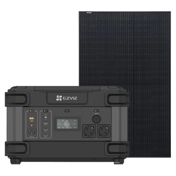 Система автономного питания однофазная ezviz ezviz cs-ps1300 (cn066)(fr) + risen solar rsm40-8-400mb full black