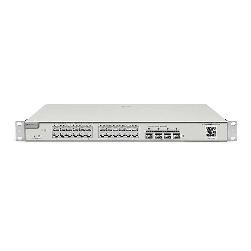 24-портовый l2 управляемый 10g коммутатор poe ruijie ruijie rg-nbs3200-24gt4xs-p